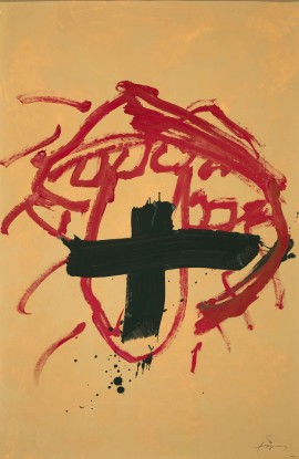 Antoni Tàpies, Maquette pour l'affiche de la rétrospective du Jeu de Paume, 1994 